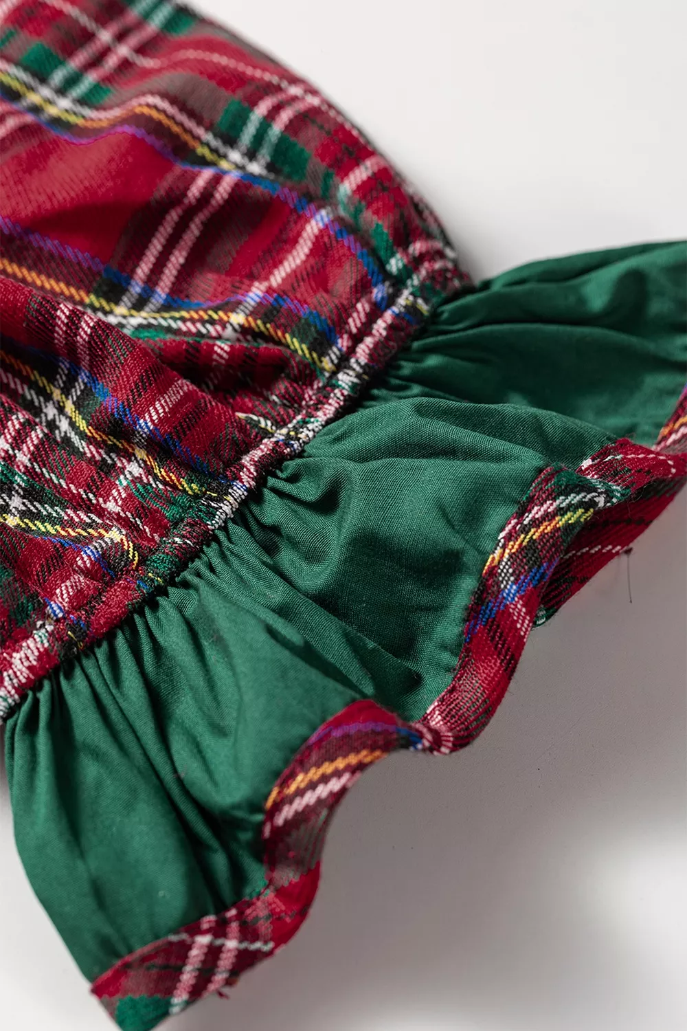 Plaid Ruffle Cuff Button Front Pocket Mini Dress, image 15