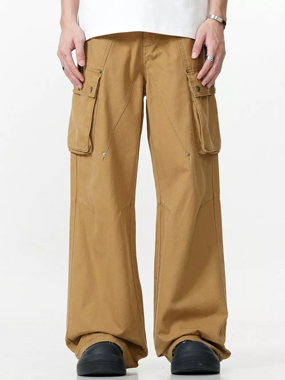 Men's Wide Leg Cargo Pants