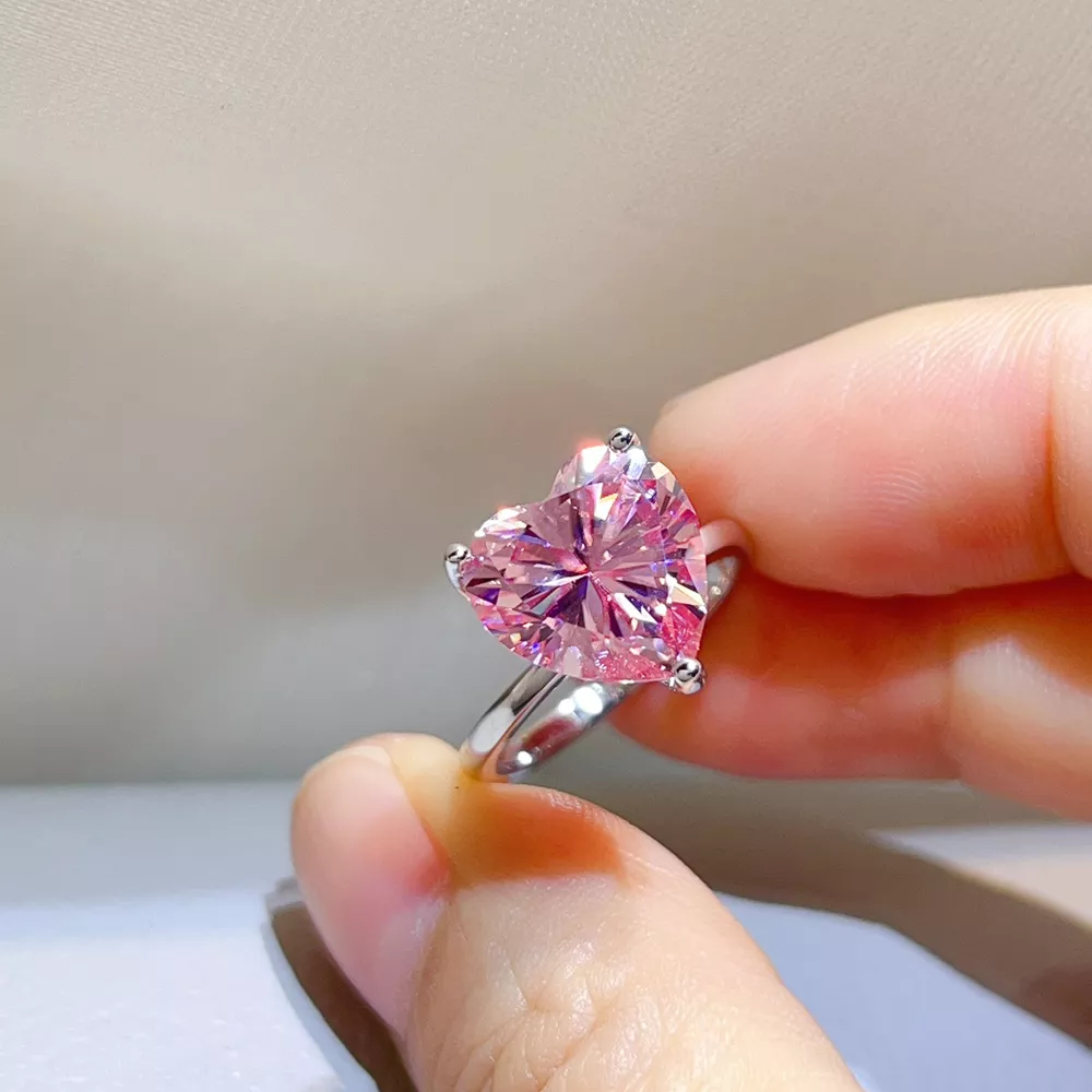 5 Carat 925 Sterling Silver Moissanite Ring