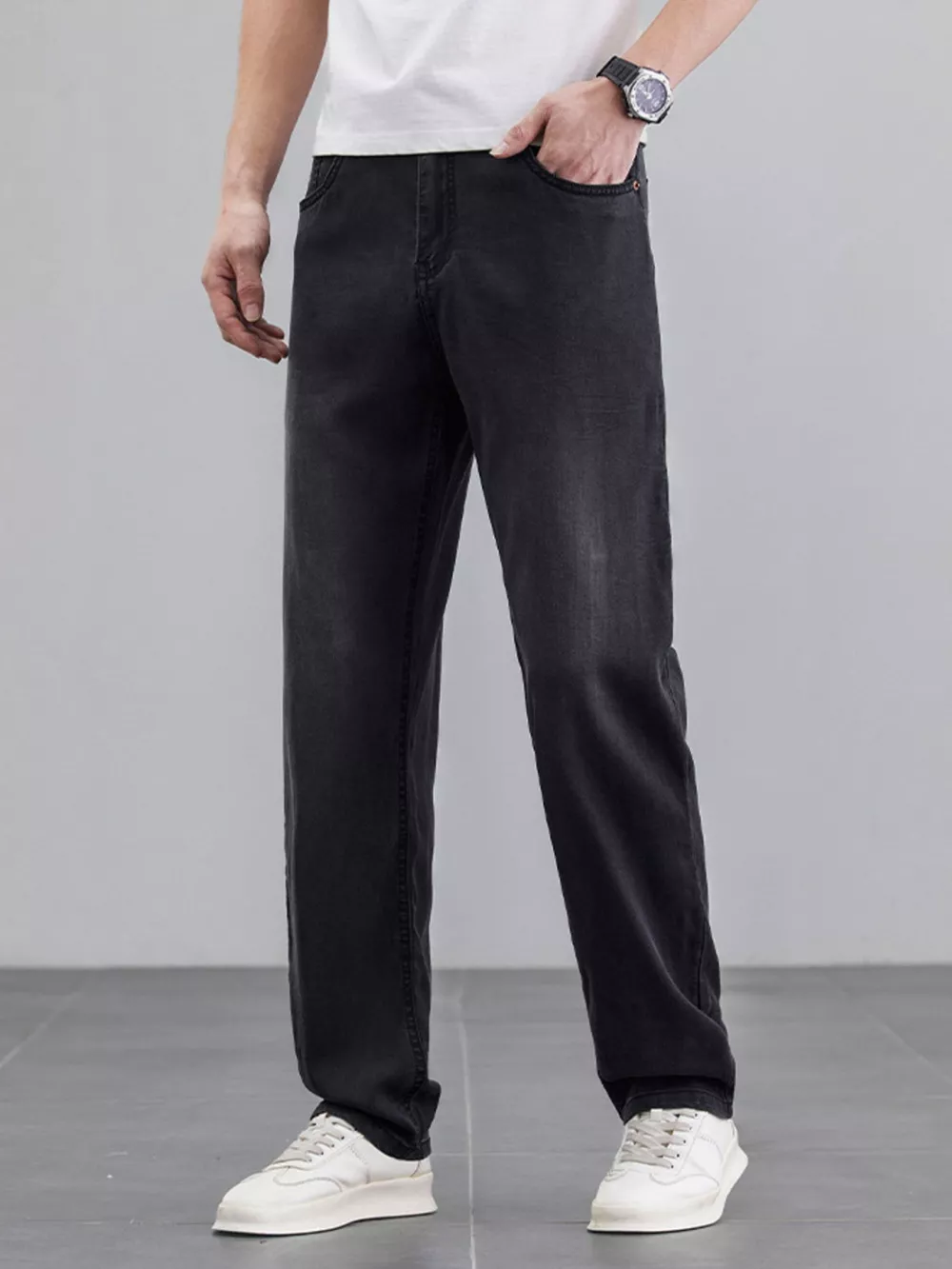 Men's Wide Leg Jeans, image 8