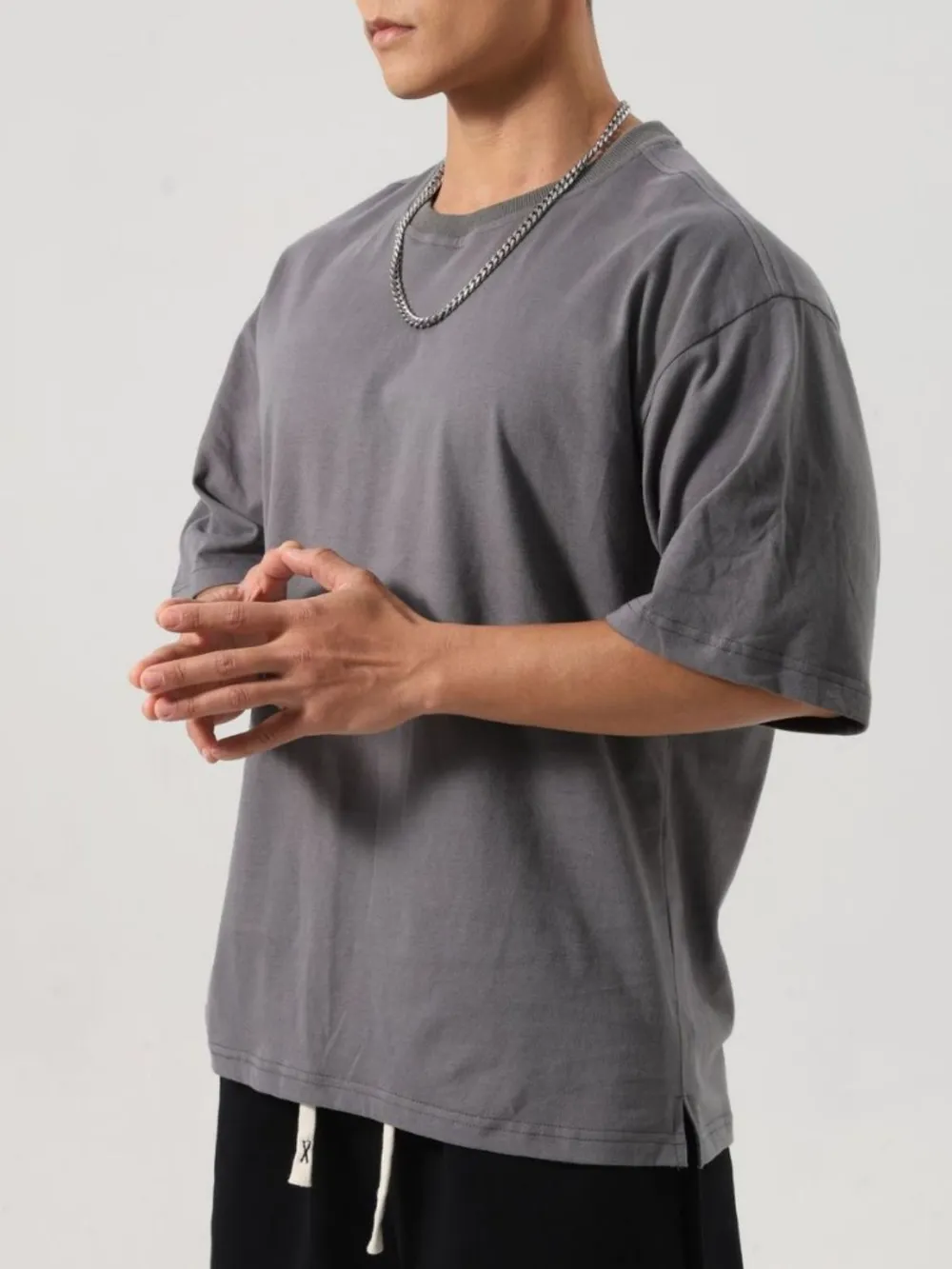 Men's Plus Size Round Neck Half Sleeve T-Shirt, image 3
