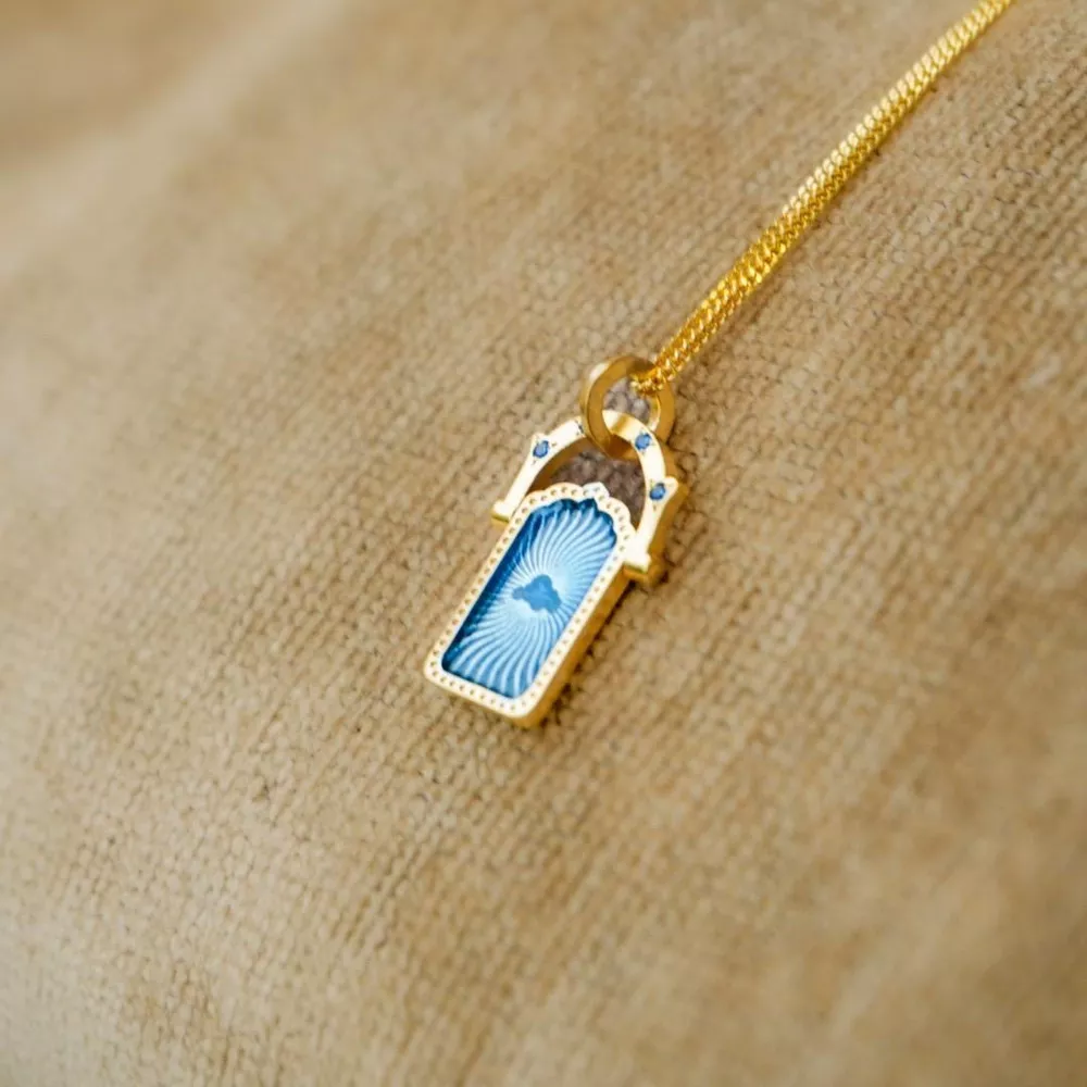 18K Gold-Plated Titanium Steel Pendant Necklace, image 11