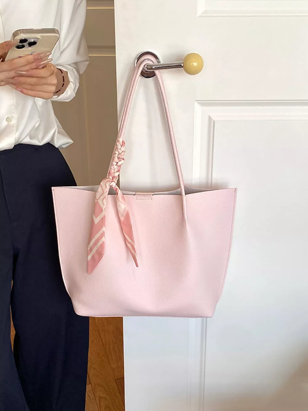 PU Leather Tote Shoulder Bag, image 2