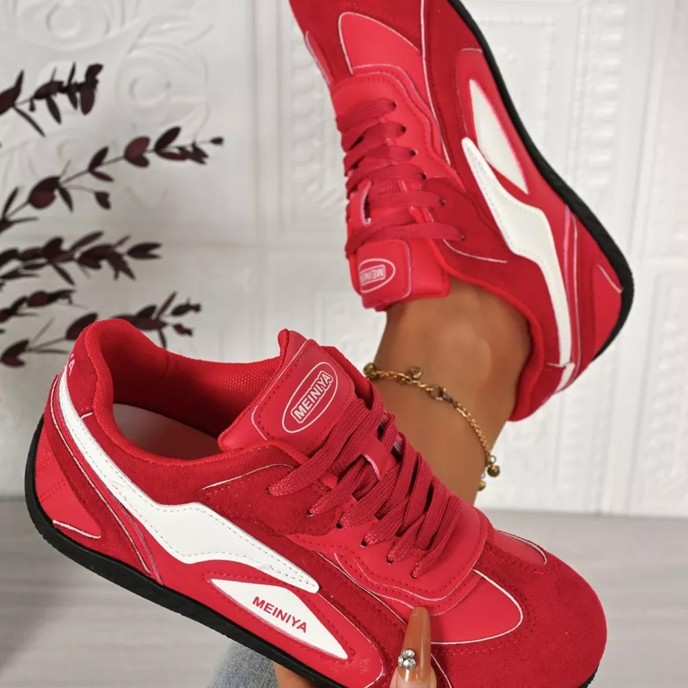 Round Toe Lace Up Sneakers, image 6