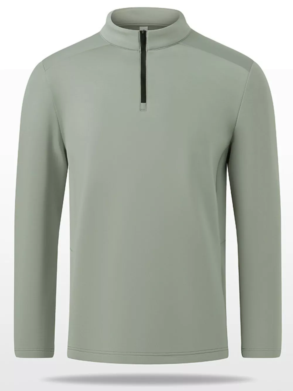 Men's Plus Size Long Sleeve Quarter T-Shirt, image 3