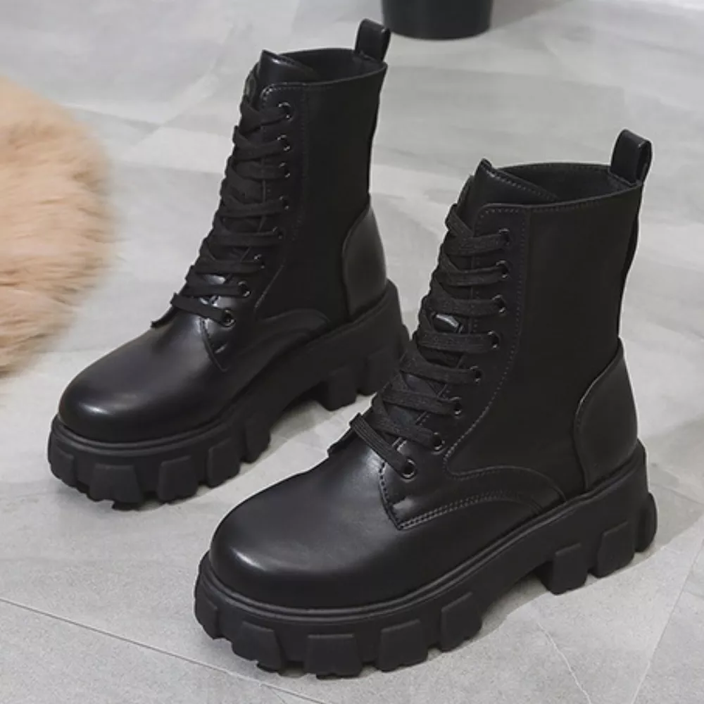Lace Up Platform Ankle Boots, image 10