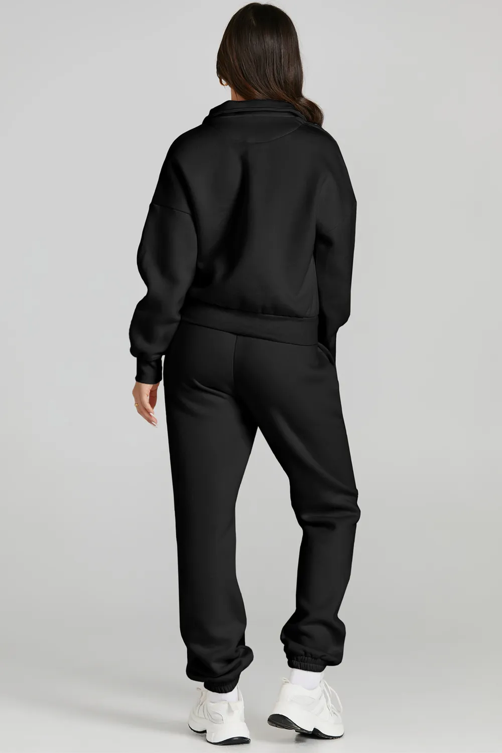 Quarter Zip Top and Drawstring Pants Active Set, image 3