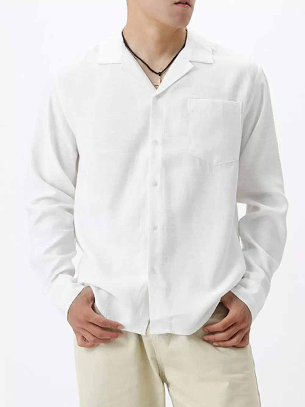 Men's Plus Size Button Up Long Sleeve Shirt, image 10