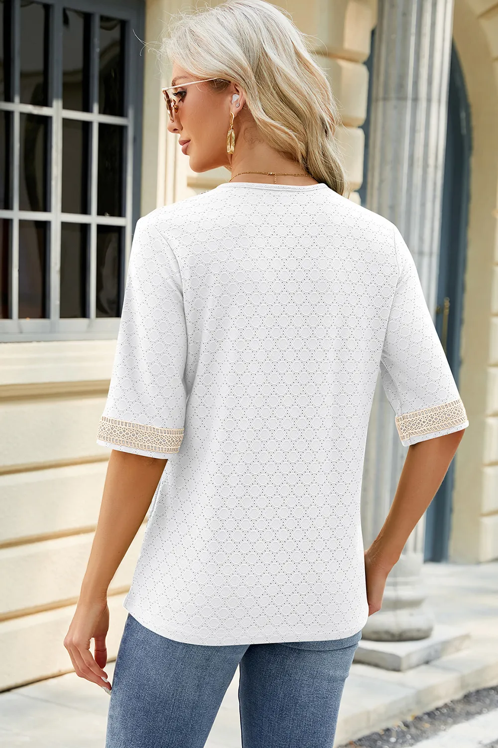 V-Neck Half Sleeve T-Shirt, image 16