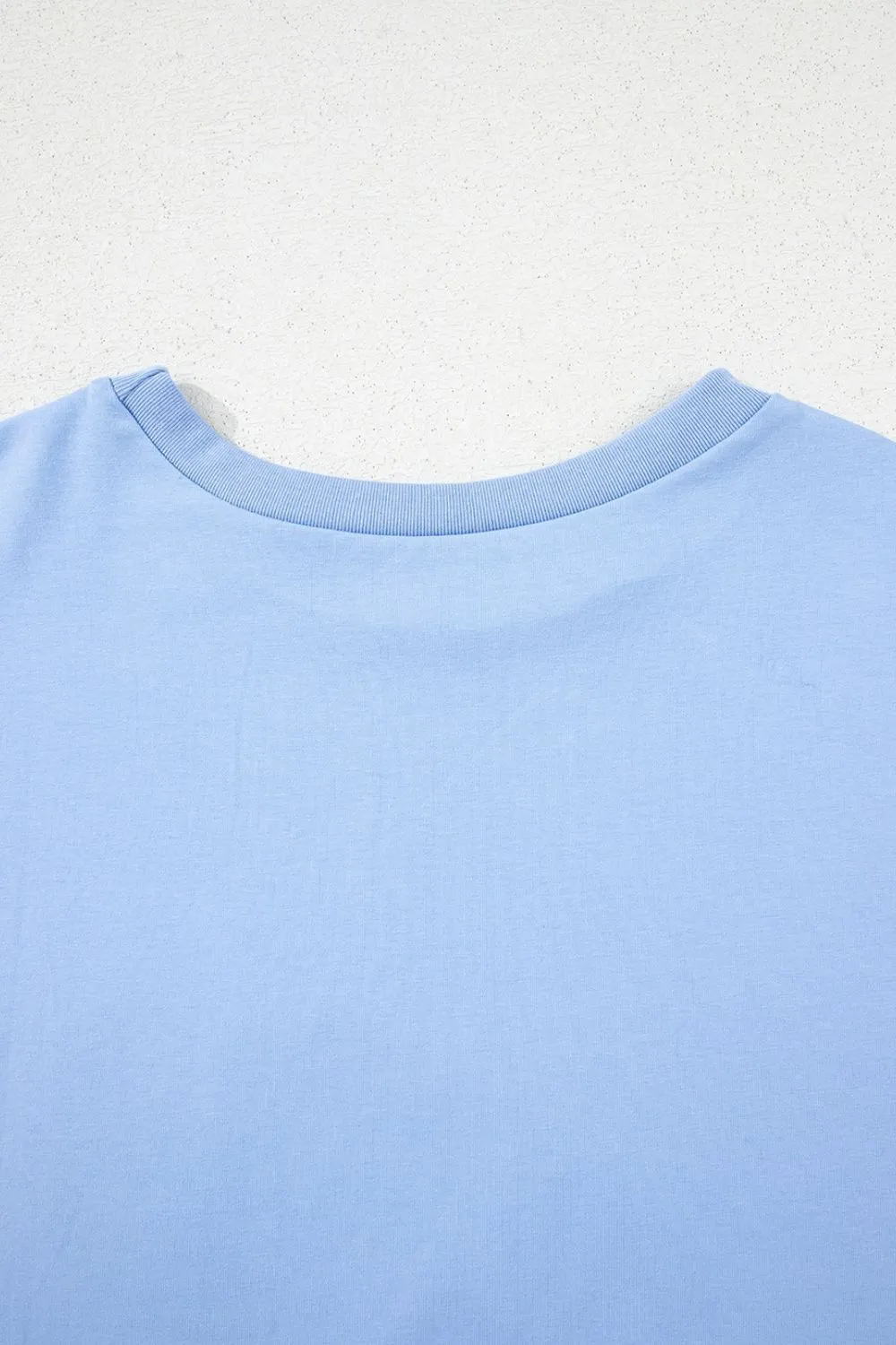 Loose Half Sleeve Hi Low Hem T Shirt, image 12