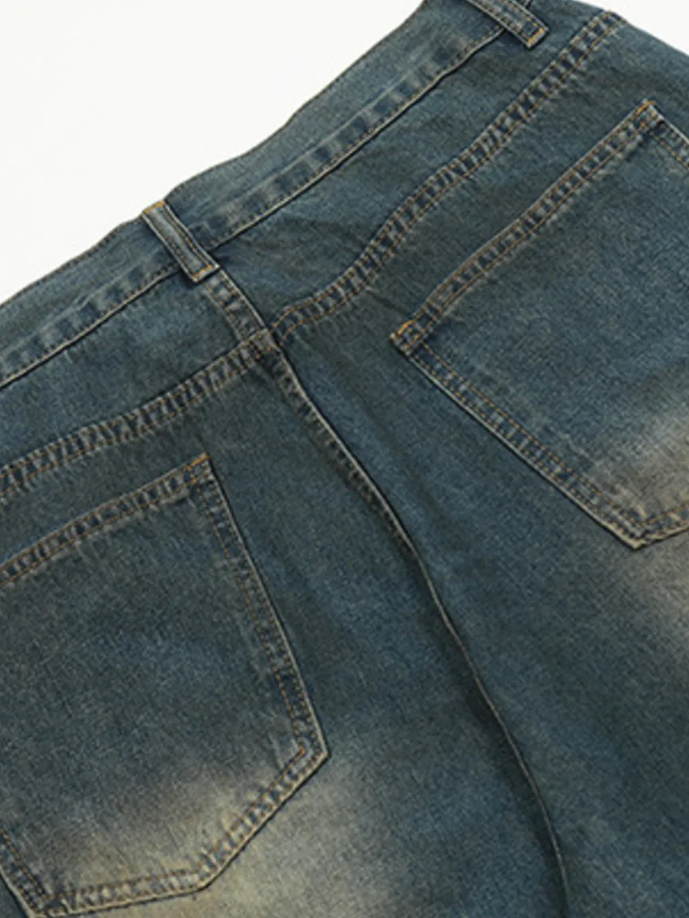 Men's Distressed Wide Leg Jeans, image 8