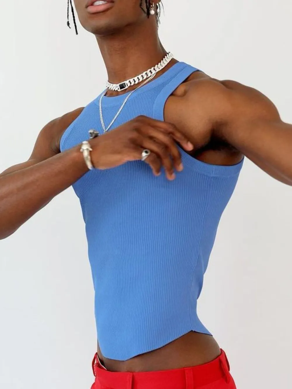 Men's Full Size Round Neck Tank Plus Size, image 2