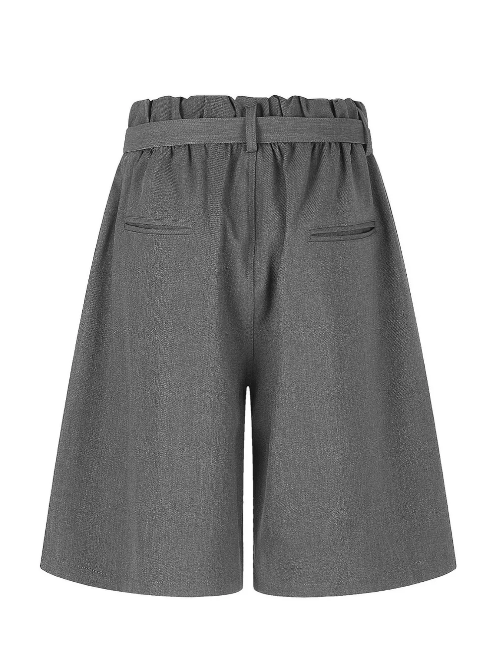 Men's High-Waisted Paperbag Waist Wide-Leg Capris, image 14