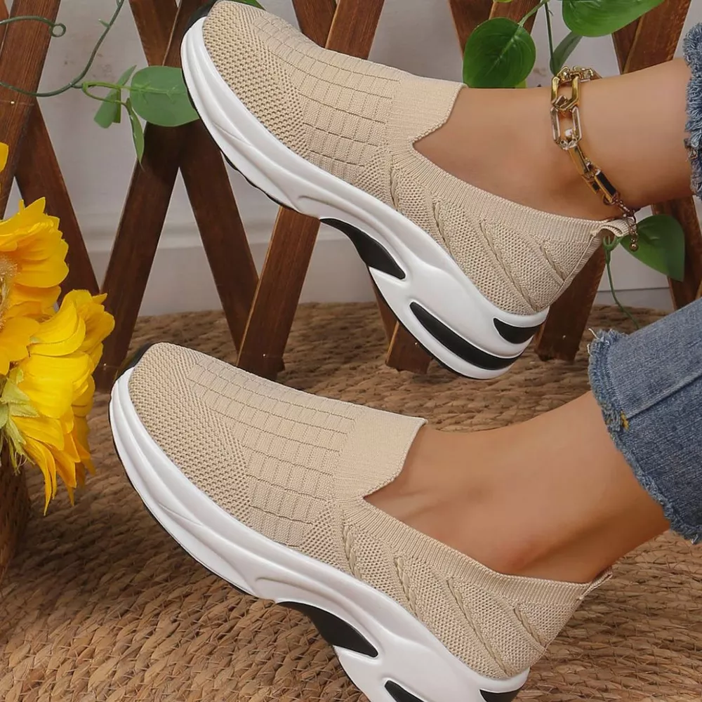 Round Toe Mesh Slip-Ons, image 8
