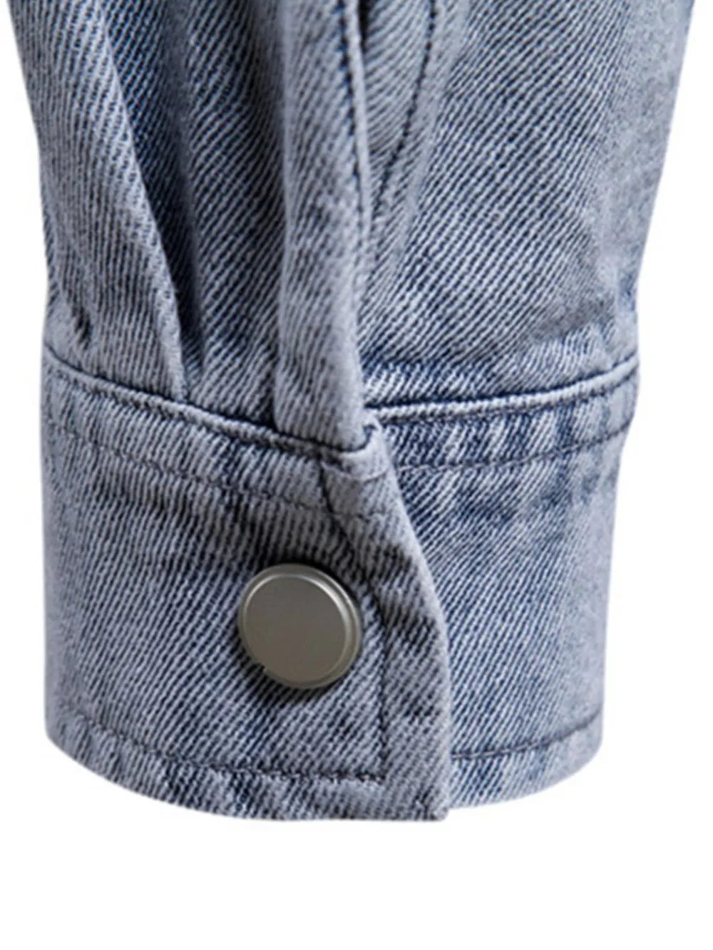 Men's Button Down Chest Pocket Denim Jacket, image 5