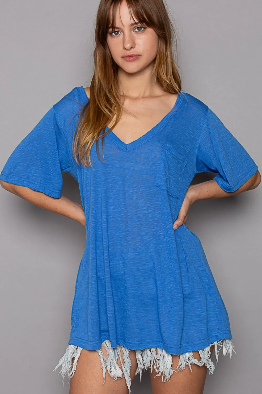V-Neck Short Sleeve T-Shirt