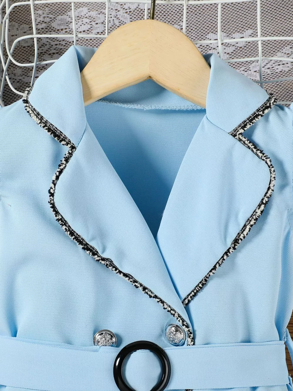 Children's Double Breasted Belt Dress, image 9