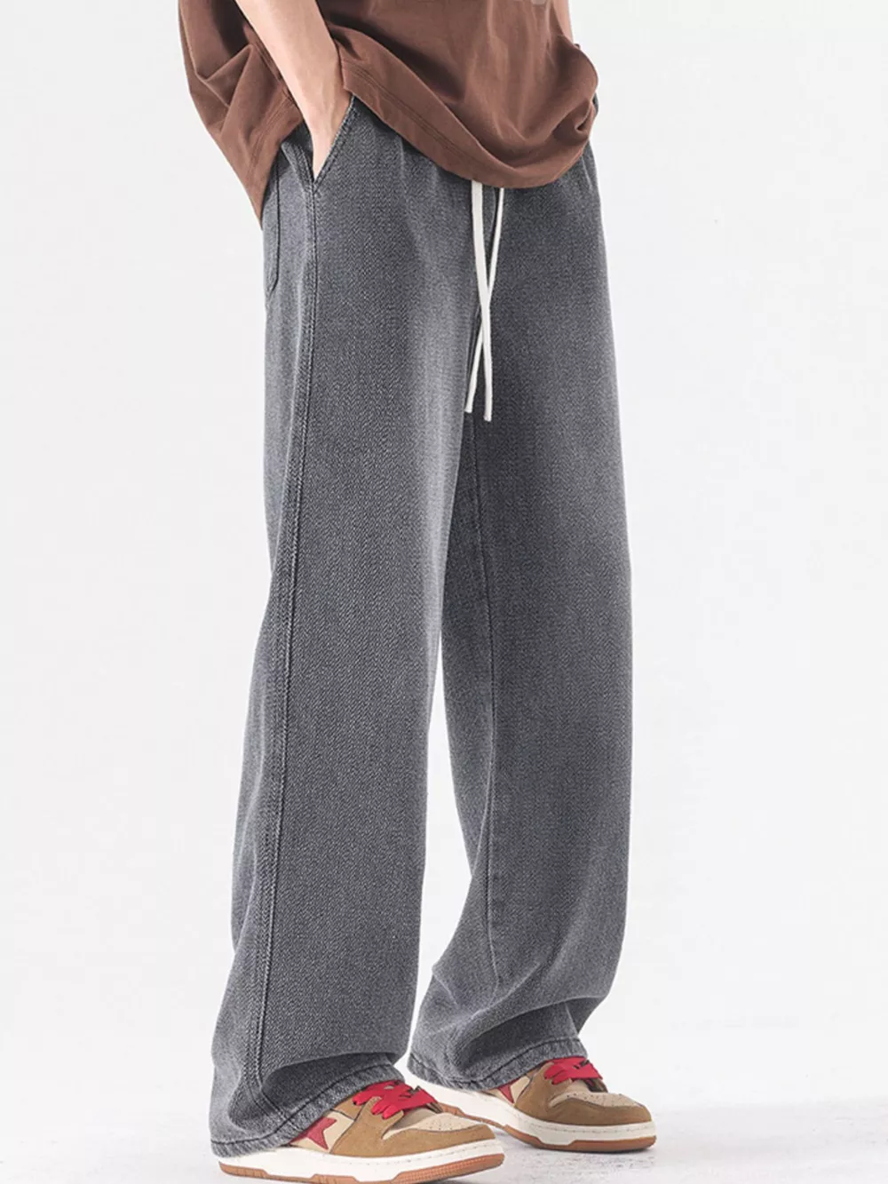 Men's Full Size Wide Leg Jeans Plus Size, image 4