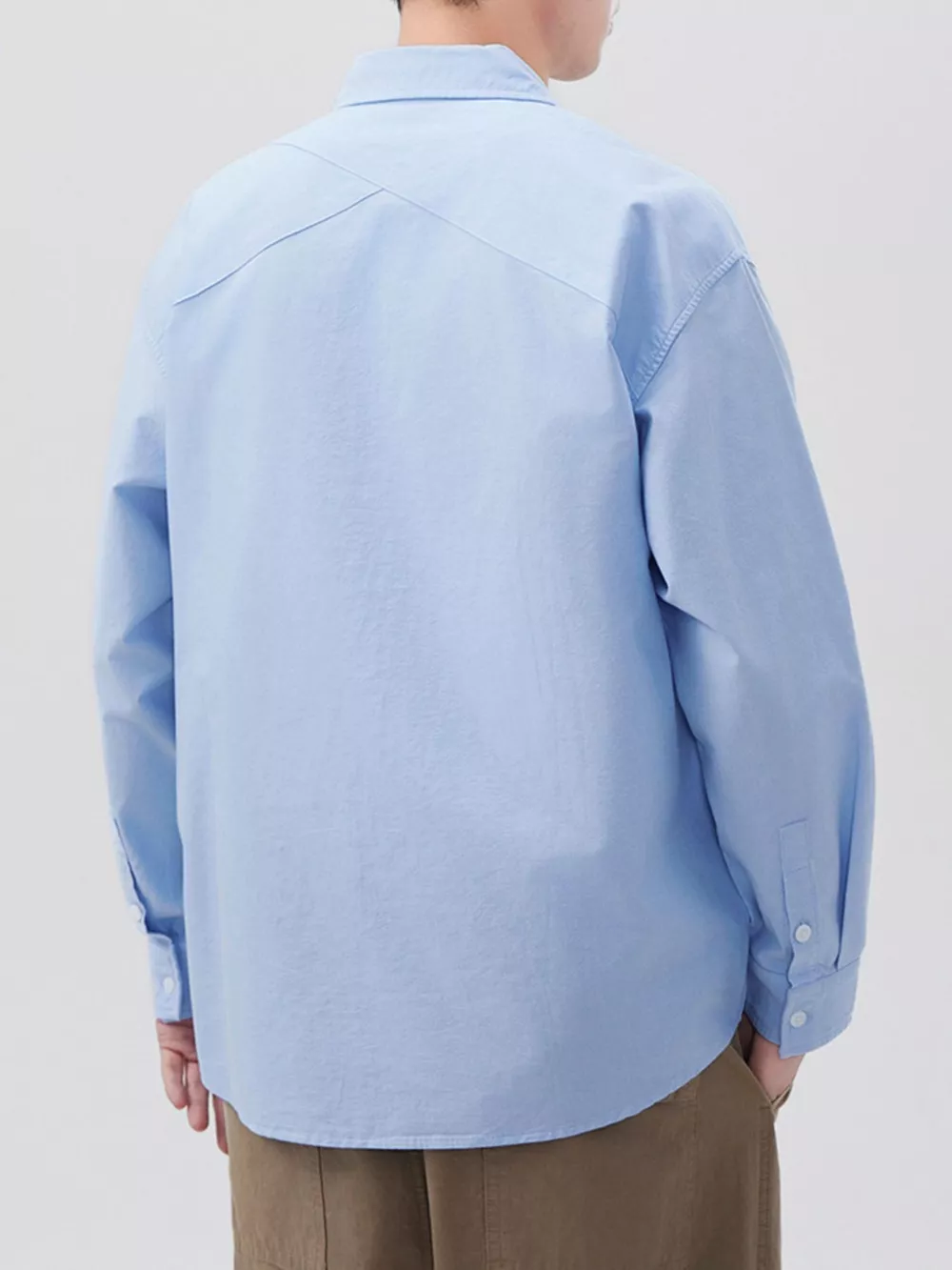 Men's Plus Size Button Up Long Sleeve Shirt, image 6