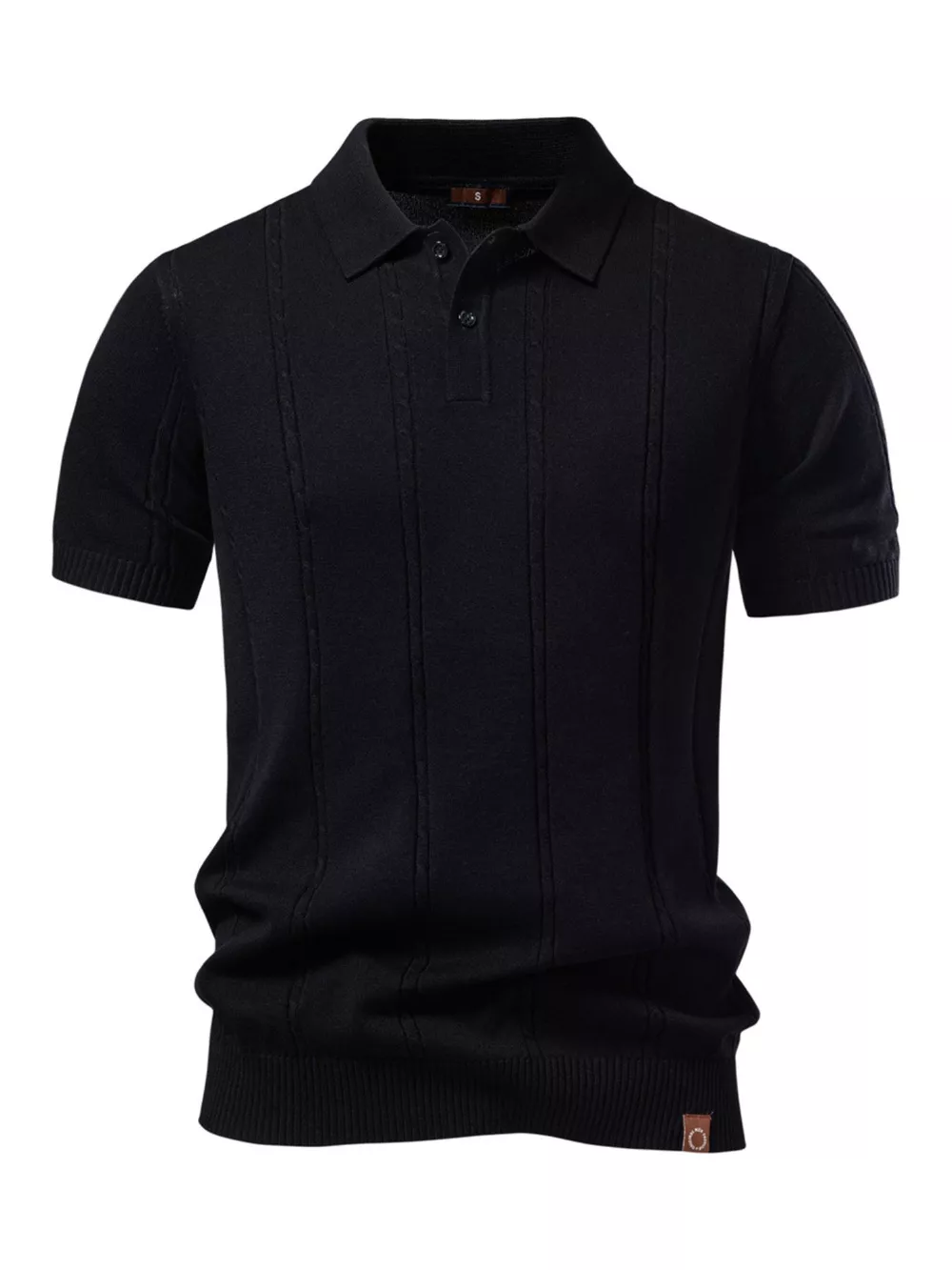 Men's Classic Knit Short Sleeve Polo, image 4