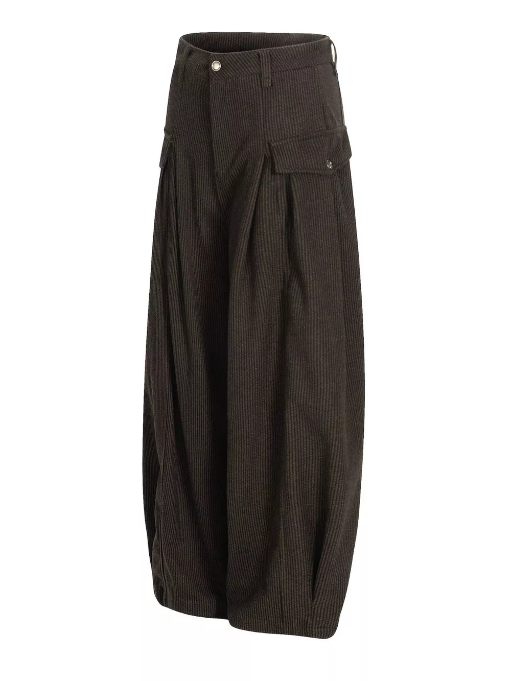 Men's Wide Leg Pleated Pants, image 5
