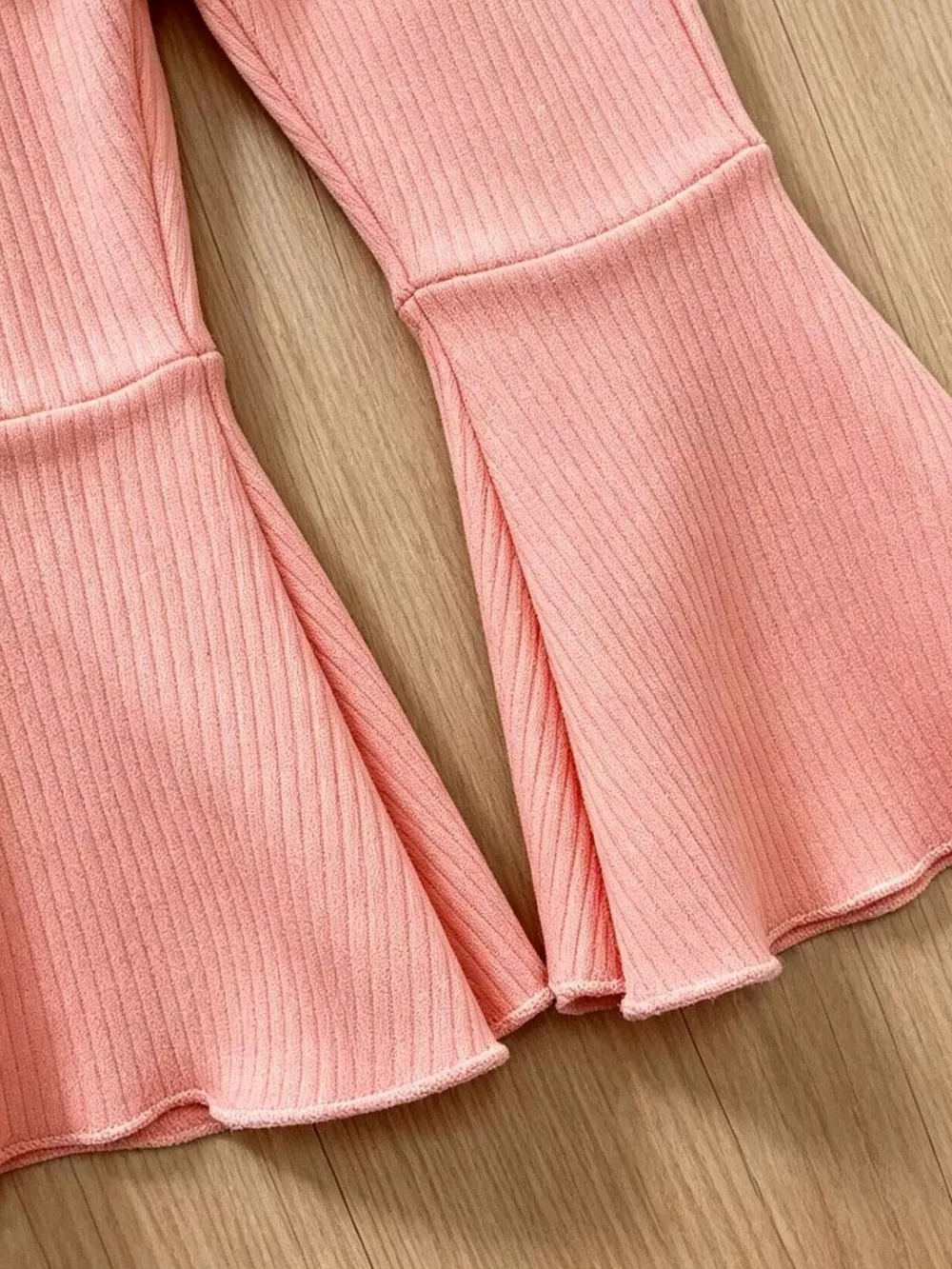 Children's Ruffled Long Sleeve Top and Flare Pants Set, image 4