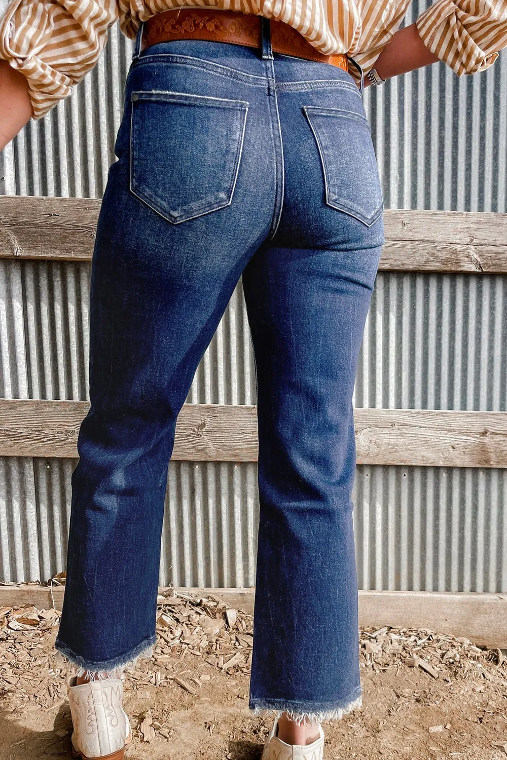 Mineral Wash Raw Hem High Waist Flared Jeans, image 11