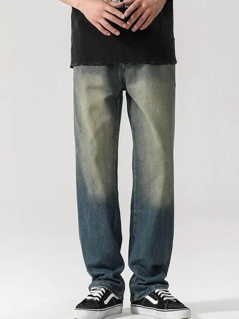 Men's Wide Leg Jeans, image 2