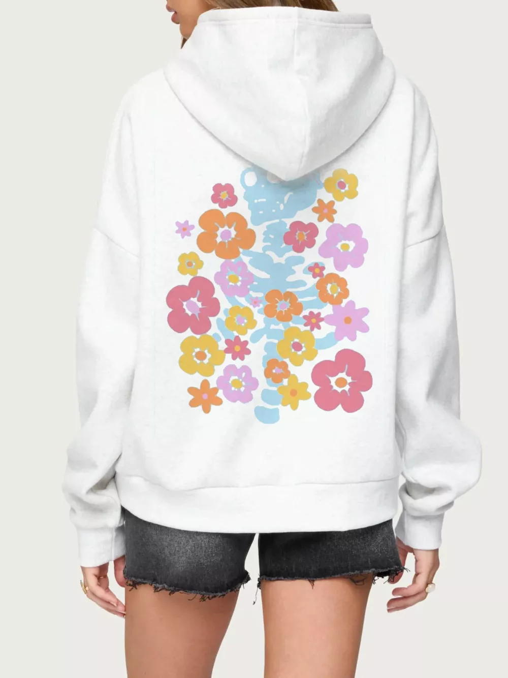 Drop Shoulder Graphic Hoodie with Kangaroo Pocket, image 11