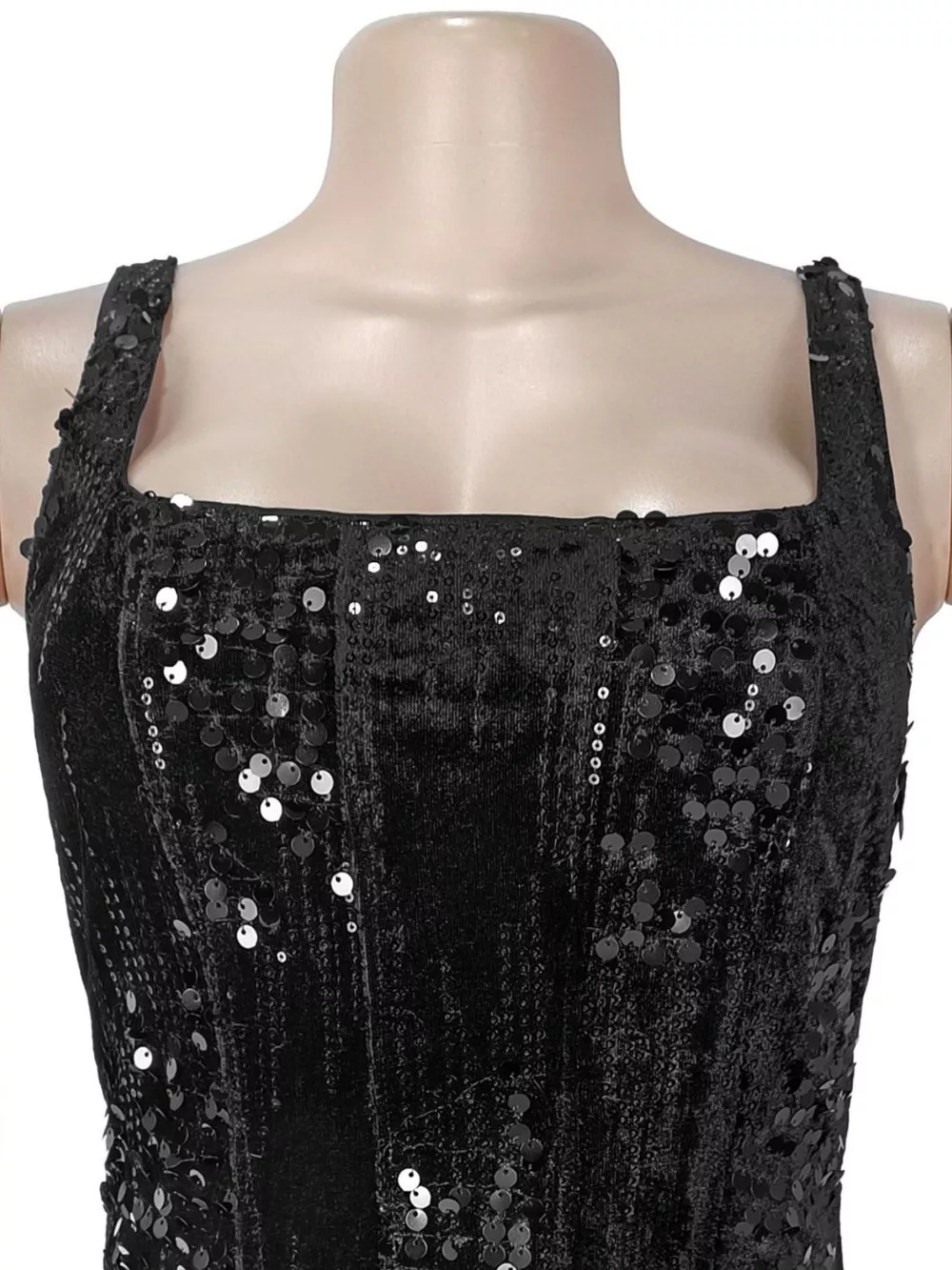 Sequin Ruffle Hem Maxi Dress, image 6
