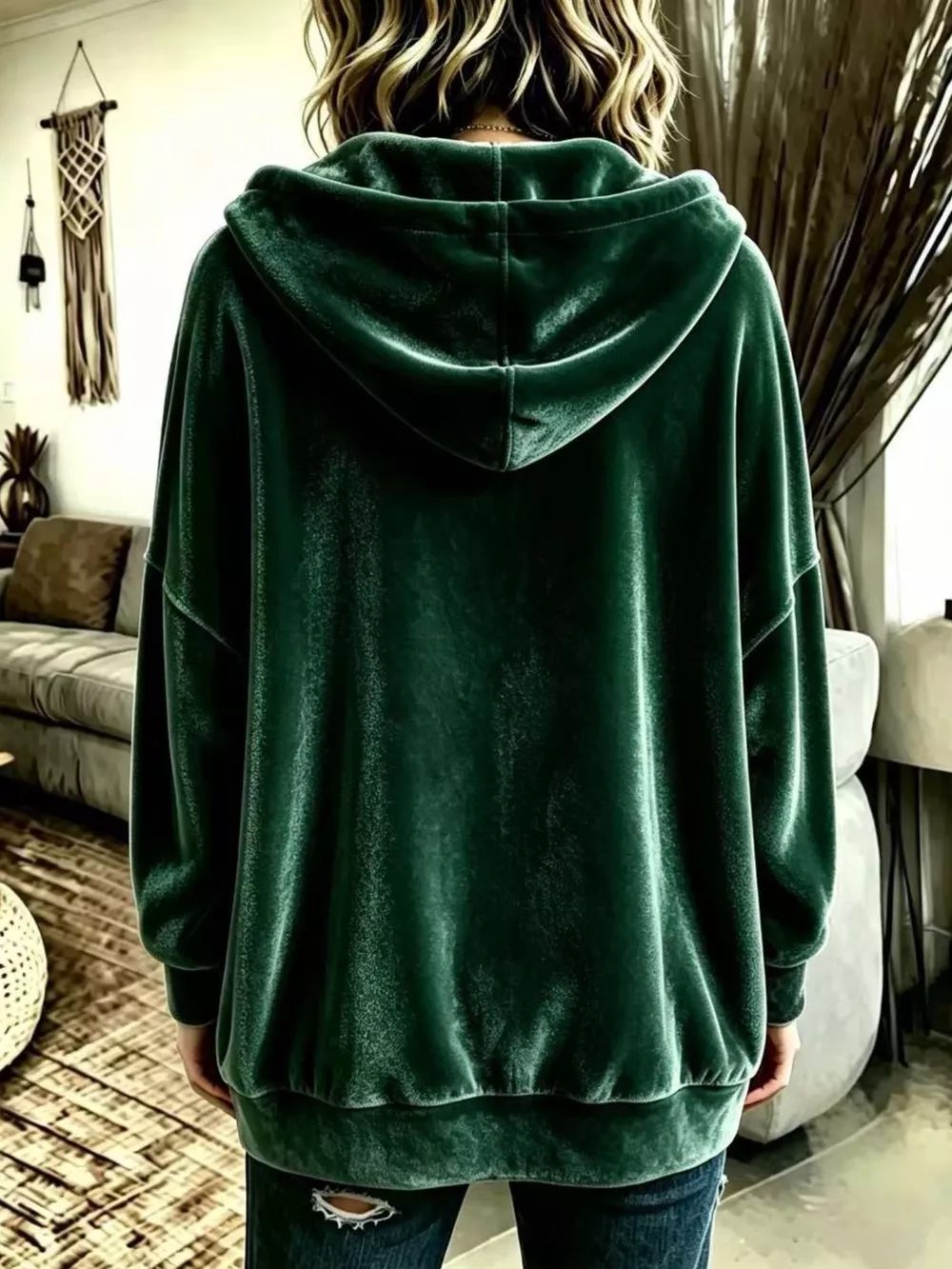 Full Size Casual Button-Down Hooded Outerwear Plus Size, image 10