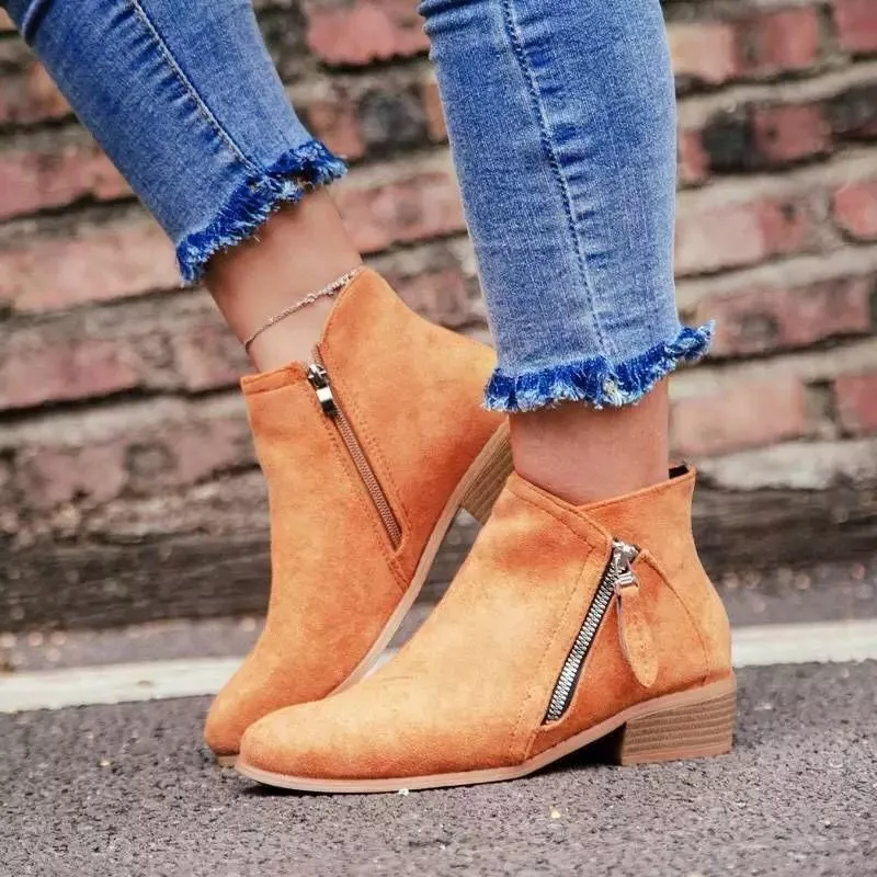 Point Toe Block Heels Boots, image 9