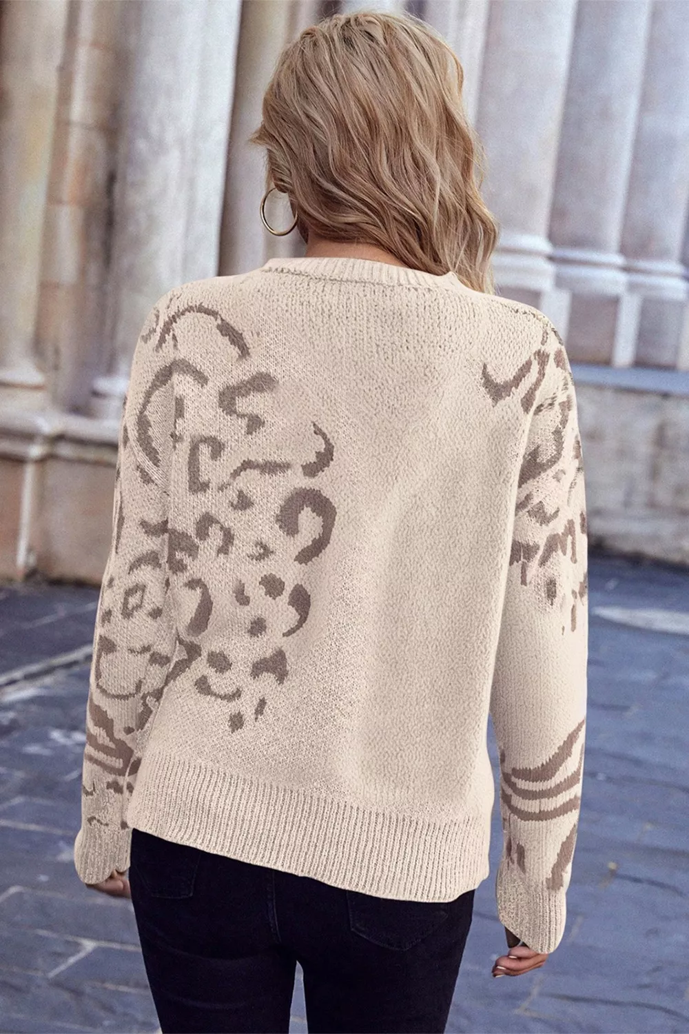 Leopard Relaxed Fit Sweater, image 2