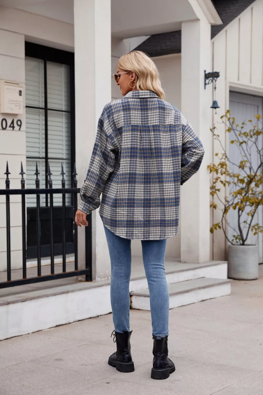 Casual Plaid Long Sleeve Shirt, image 16