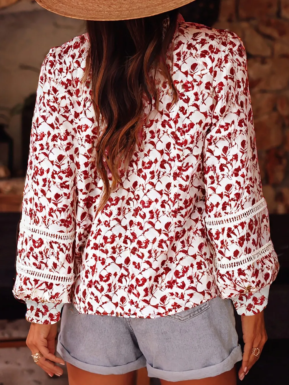 Floral Button Down Long Sleeve Shirt, image 11