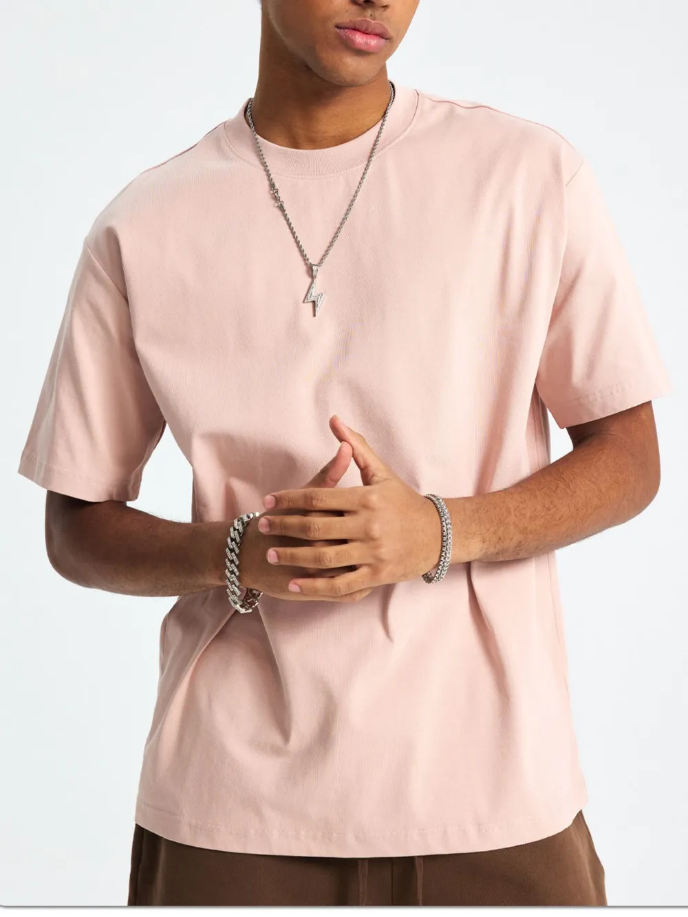 Men's Classic Crew Neck Oversized T-Shirt, image 9