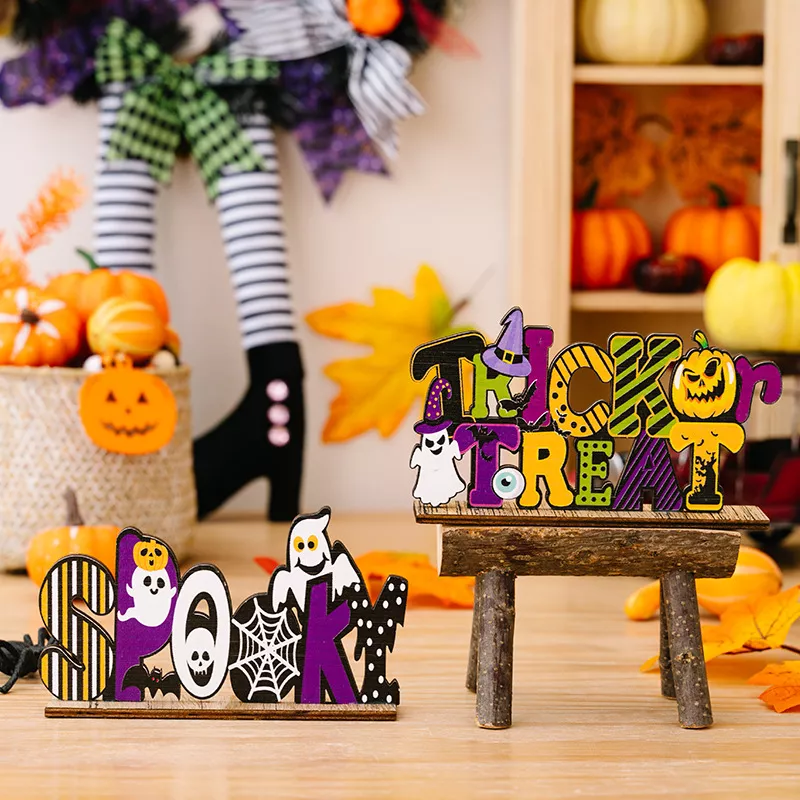 Halloween Wooden Decorative Tabletop Ornament, image 4