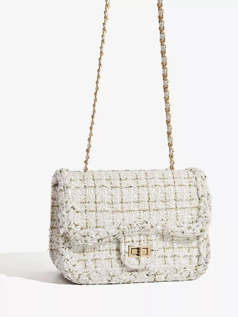 Tweed Chain Shoulder Bag, image 3