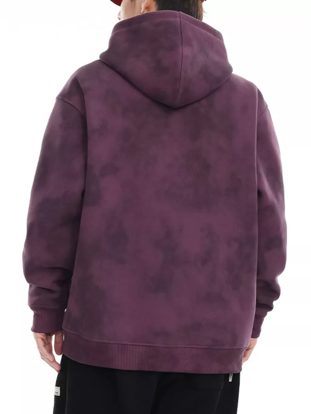 Men's Plus Size Tie-Dye Long Sleeve Hoodie, image 3