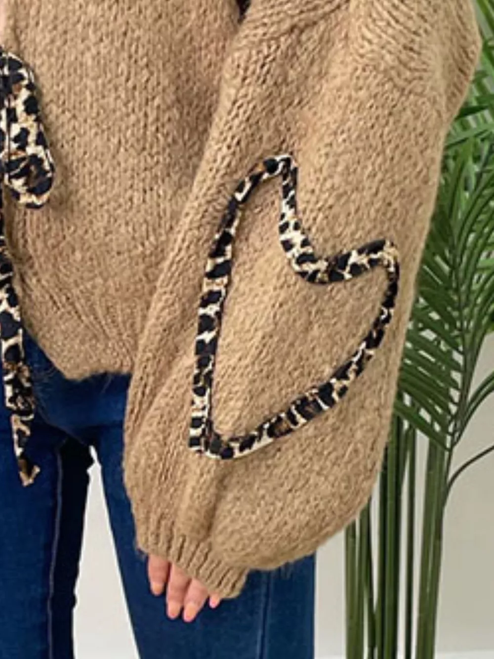 Tie Front Long Sleeve Sweater, image 13