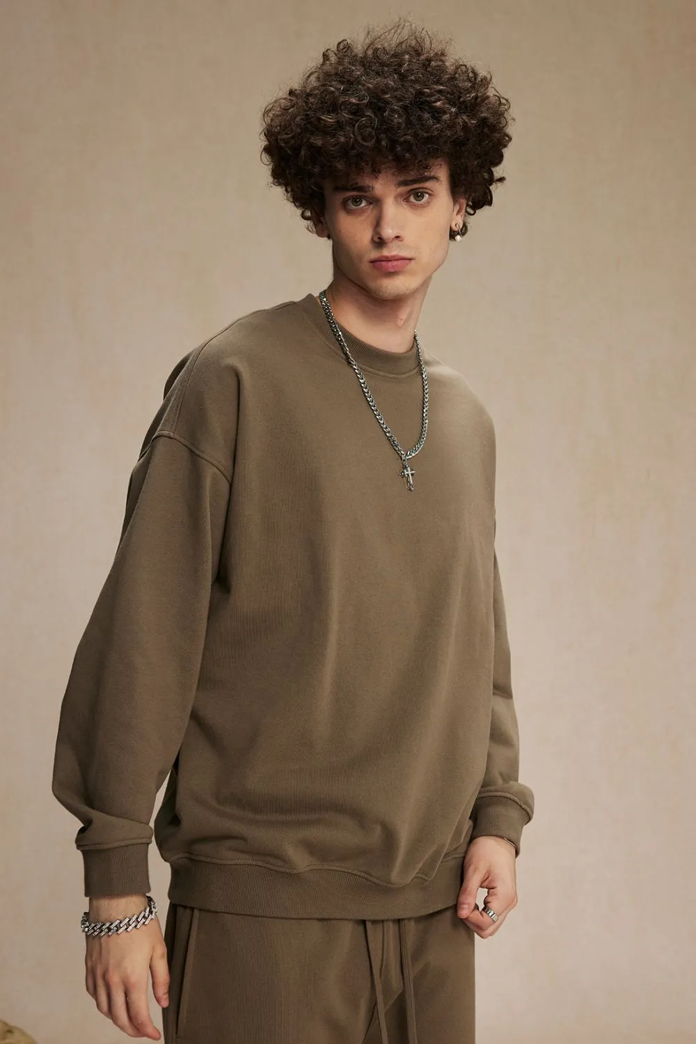 Men's Round Neck Long Sleeve Sweatshirt, image 20