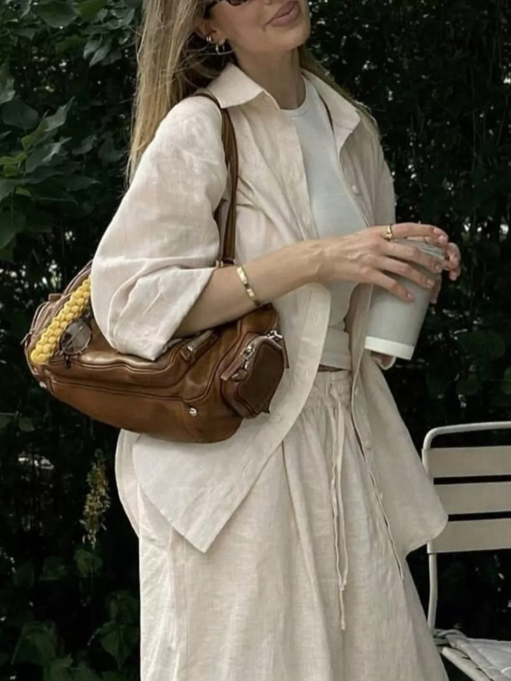 Button Up Shirt and Drawstring Pants Set, image 2