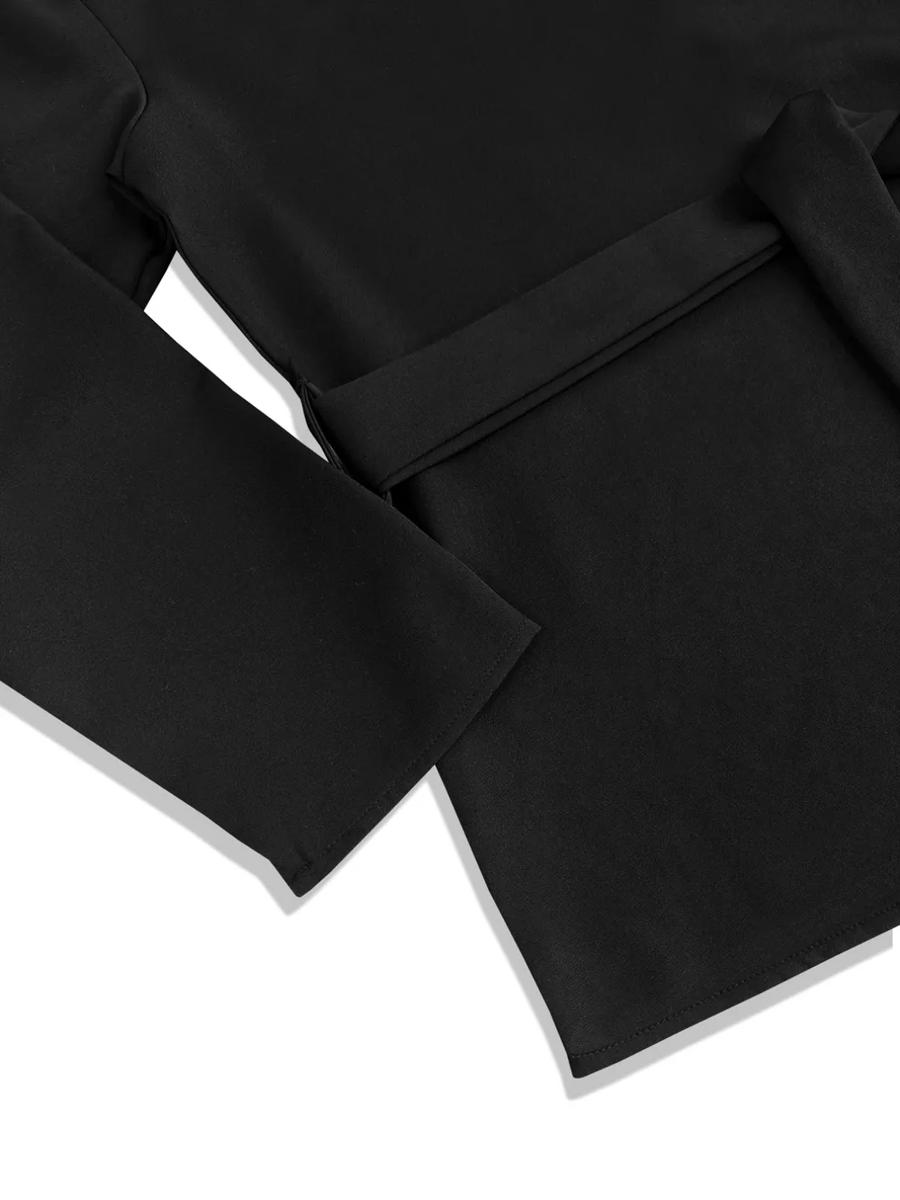 Tie-Waist Long Sleeve Top and Pants Set, image 6