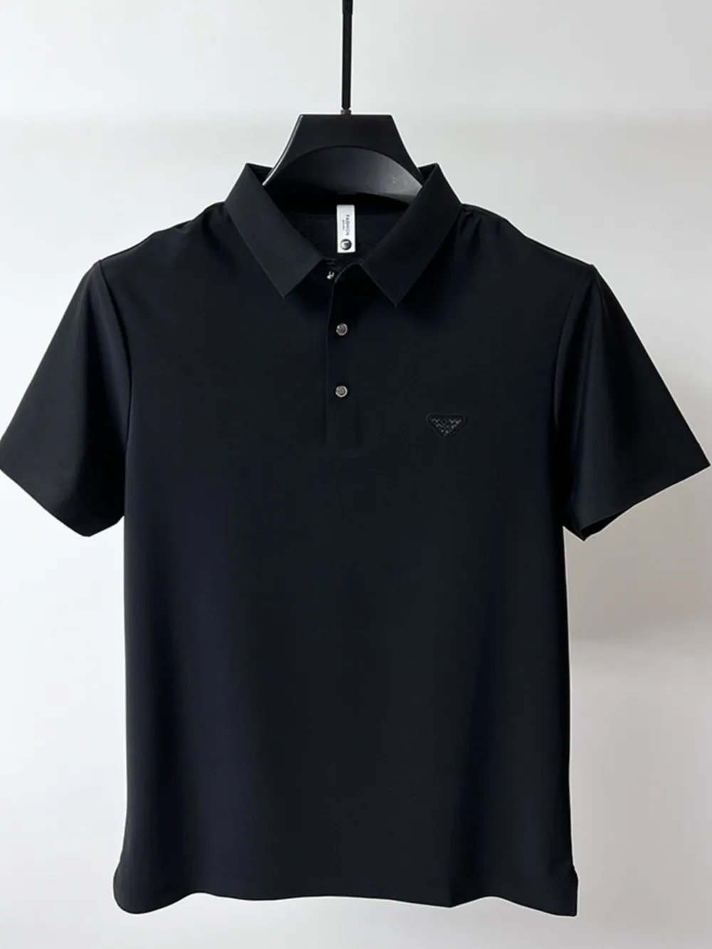 Men's Plus Size Short Sleeve Casual Polo with Classic Collar