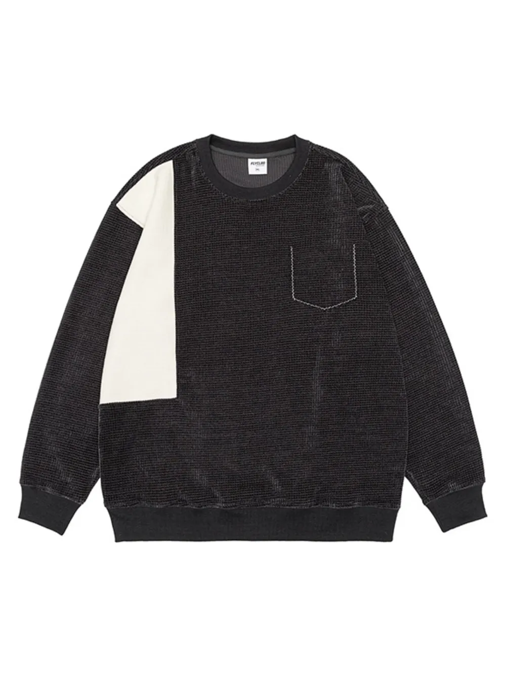 Men's Plus Size Color Block Oversized Sweatshirt, image 5