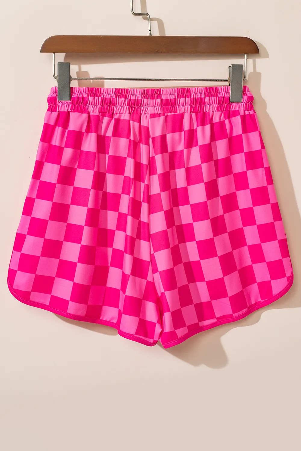 Drawstring Checkered Shorts with Pockets, image 4