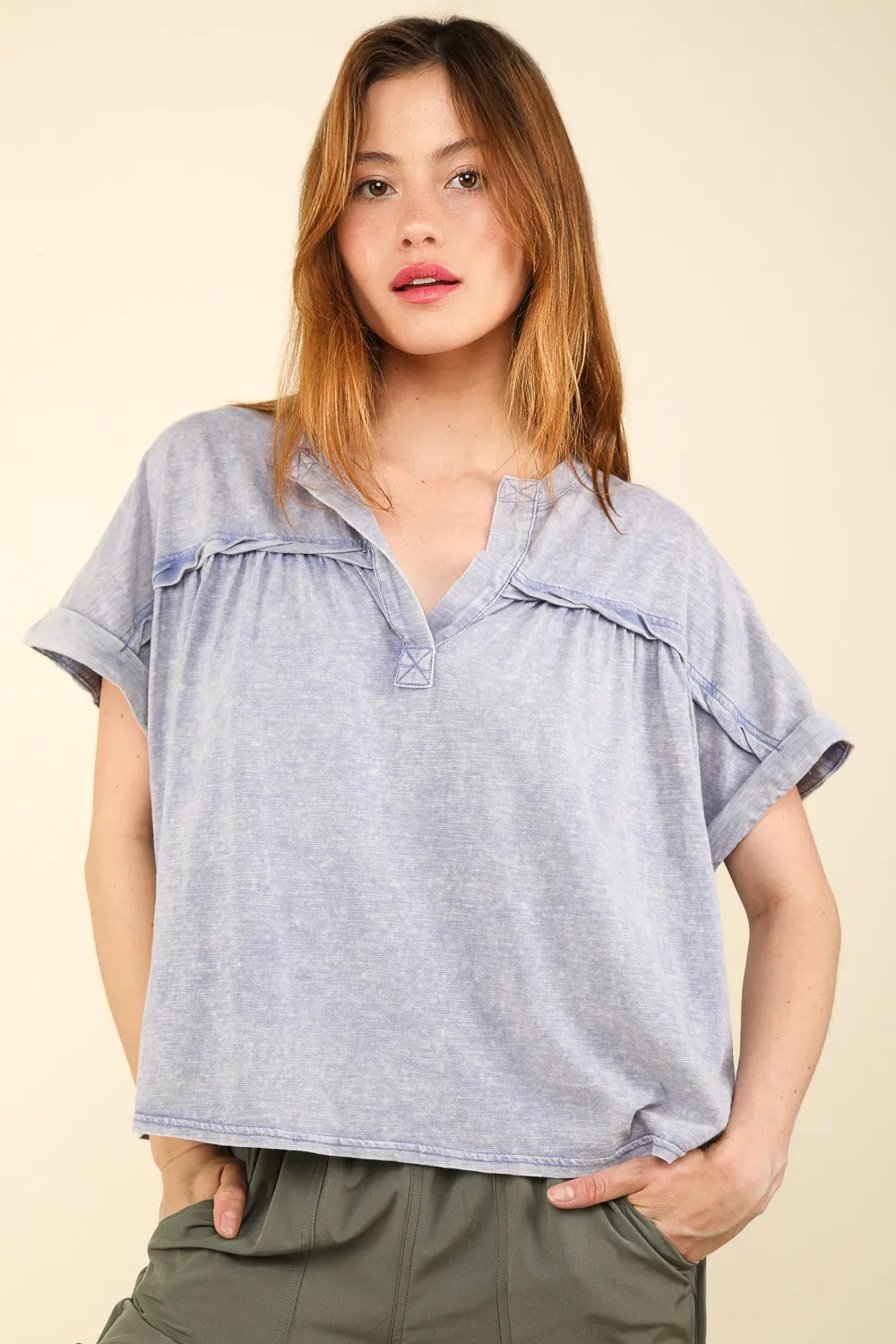 Nochted Short Sleeve Washed T-Shirt