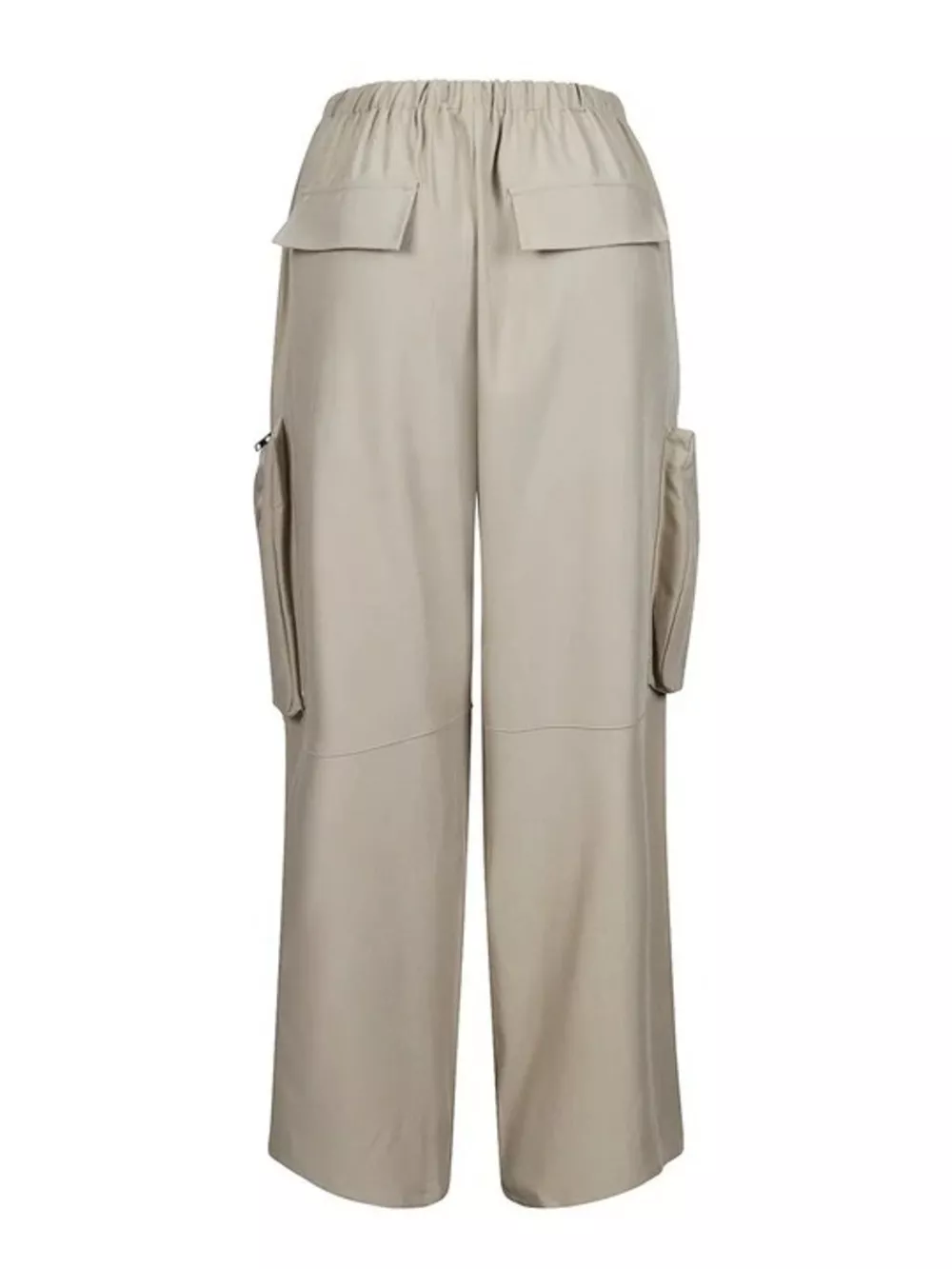Drawstring Cargo Pants with Zipper Accents, image 4
