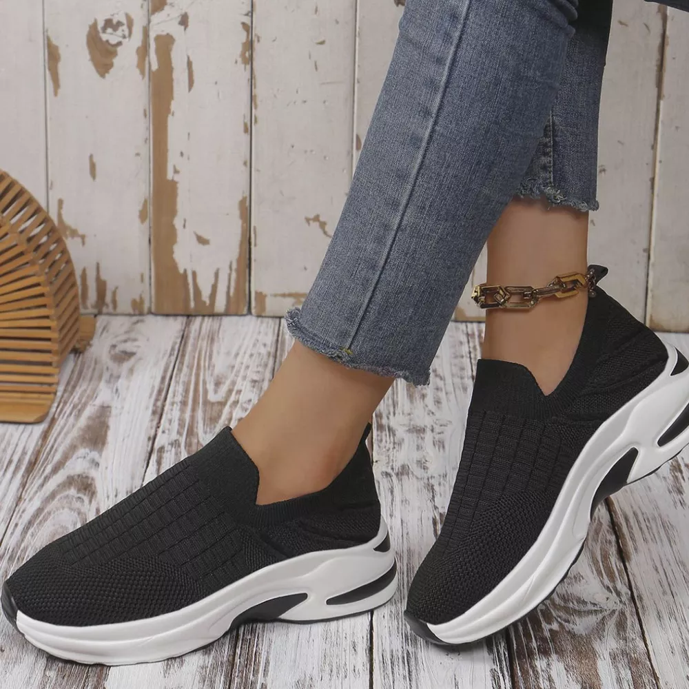 Round Toe Mesh Slip-Ons, image 9