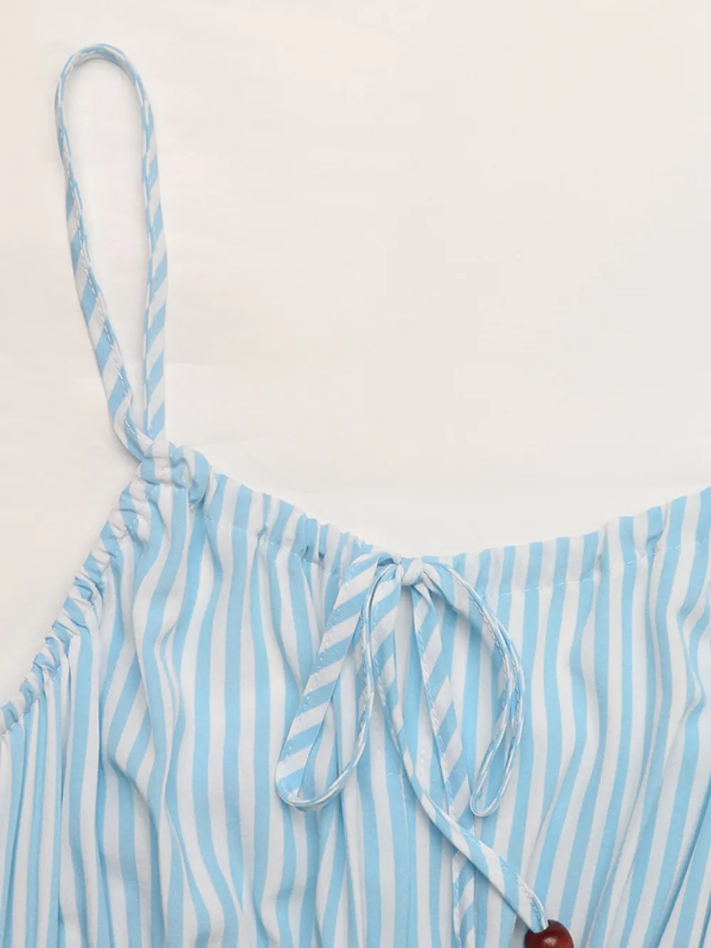 Striped Spaghetti Strap Midi Dress, image 4